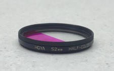Hoya 52mm Half-Color Pink Magenta Split Glass...