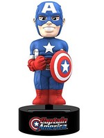 Marvel - Captain America Solar Powered Body Knocker 15Cm Bobble Head