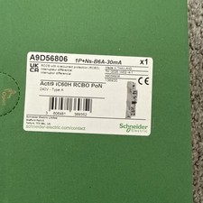 Schneider Electric Acti9 iC60H RCBO PoN B6A A9D56806