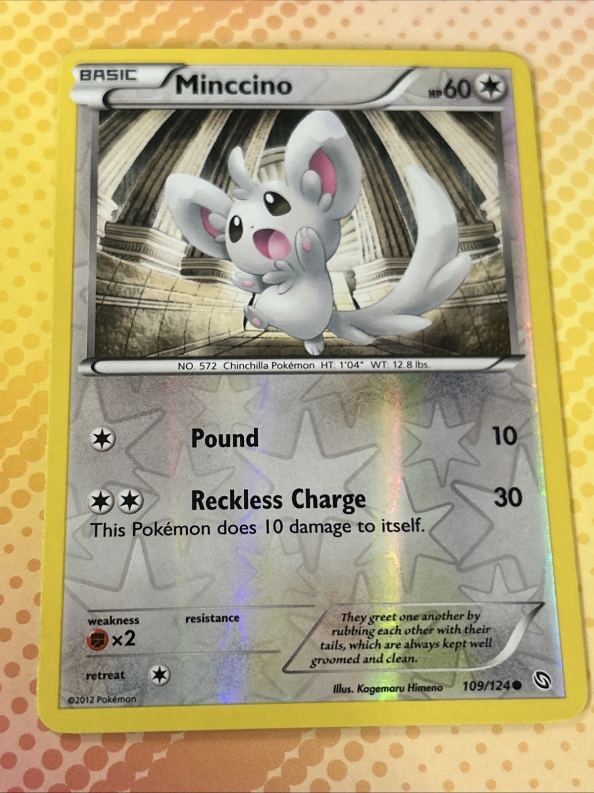 Pokémon MINCCINO 109/124 Reverse Holo Dragons Exalted - LP