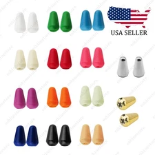 2Pcs 5 Way Pickup Switch Tip Metal Plastic Switch Cap Switch Knob for Strat Tele