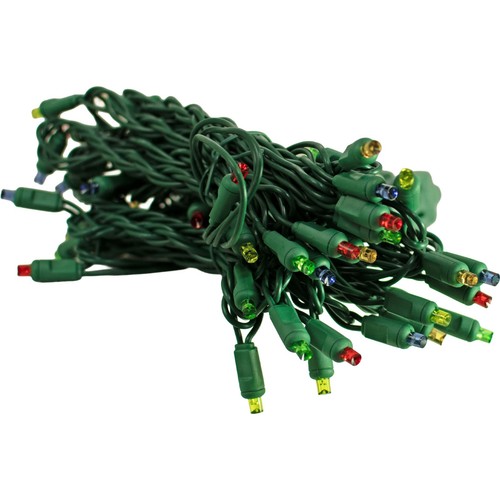 Multi-Color LED Christmas Lights Twinkle Sets UL Listed 50 Bulb 25FT Strings - Picture 4 of 27
