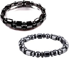 Bracelet Metal Magnetic Therapy for Arthritis Pain Relief  Sports Related 2pcs