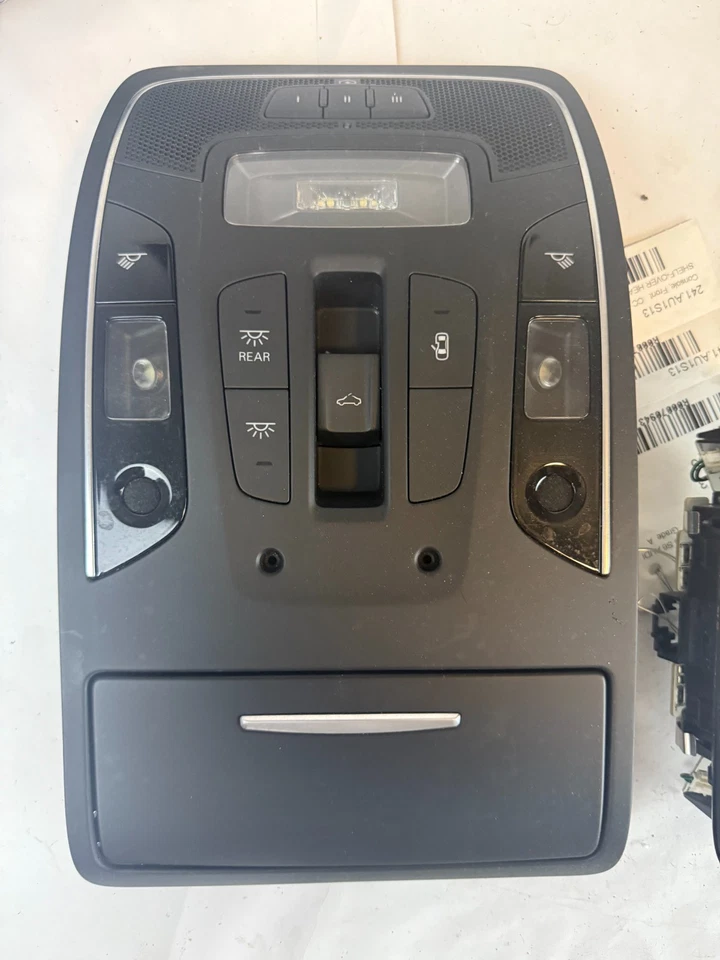Audi S6 2013-2018 consola superior domo mapa luz lámpara techo corredizo conjunto OEM Foto 2 de 4