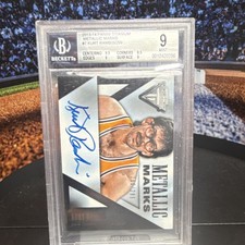 Panini 2013-14 Titanium Metallic Marks Kurt Rambis #7 Auto /299 BGS 9 Lakers NBA