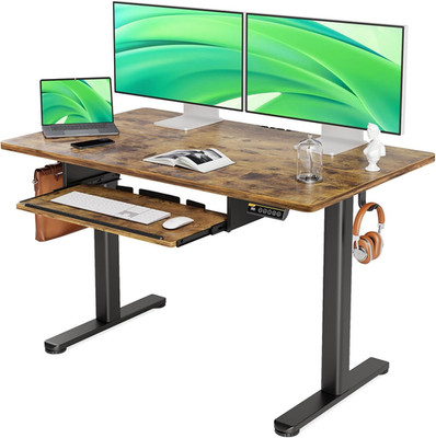 Standing Desk with Keyboard Tray, Standing Desk Adjustable Height, Raising Desks