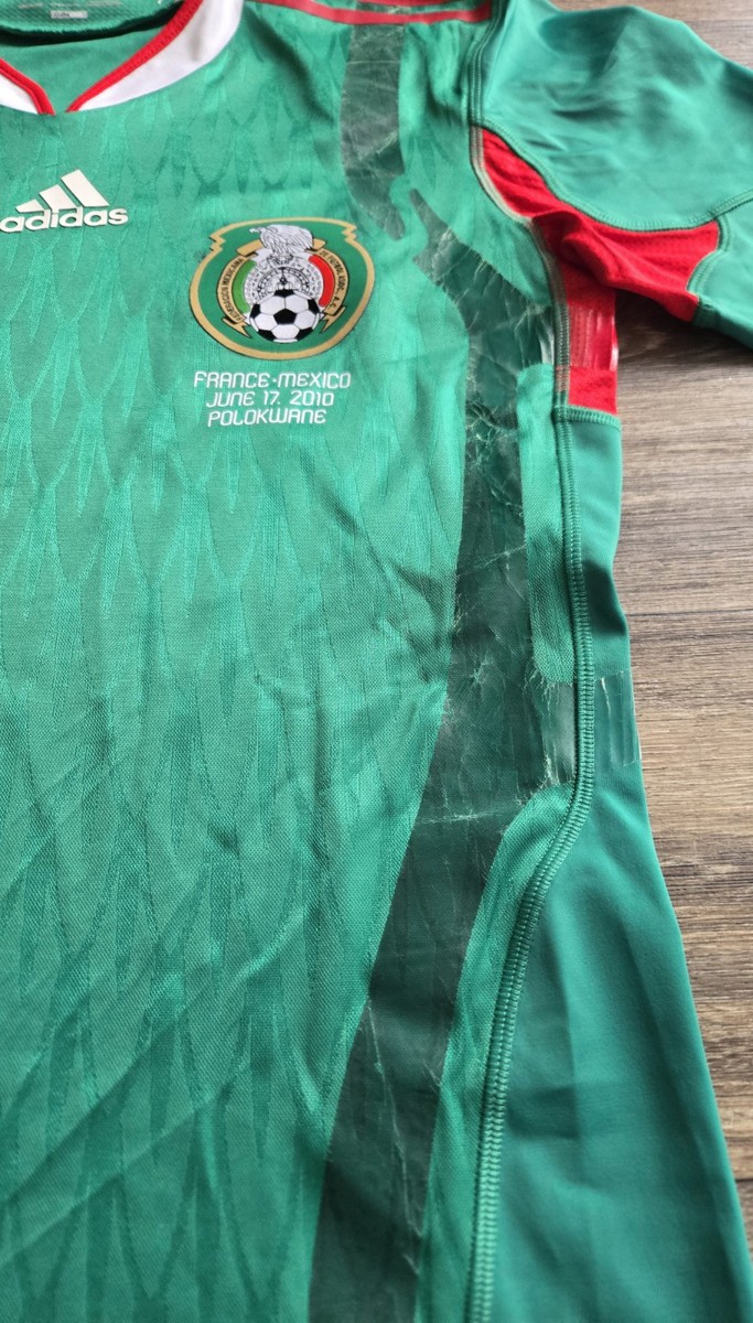 Adidas Mexico 2010 World Cup Home Chicharito Techfit Jersey Size