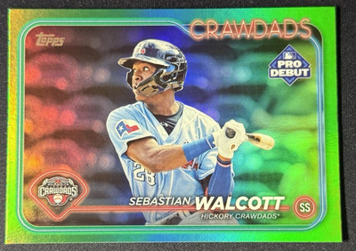 2024 Topps Pro Debut - Sebastian Walcott #PD-46 Green Foil /99 (RC)