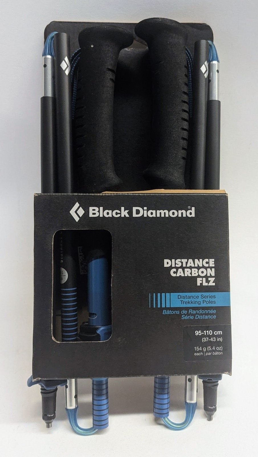 Black Diamond Distance Carbon FLZ Trekking Poles (95-110 cm) Pair - Desert Sky