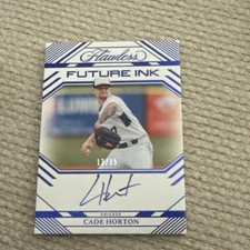 Cade Horton 2024 Flawless Future Ink Auto Autograph #13/15