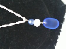 COASTAL BLUES Sea glass jewelry hawaii seaglass necklace 18 inch chain