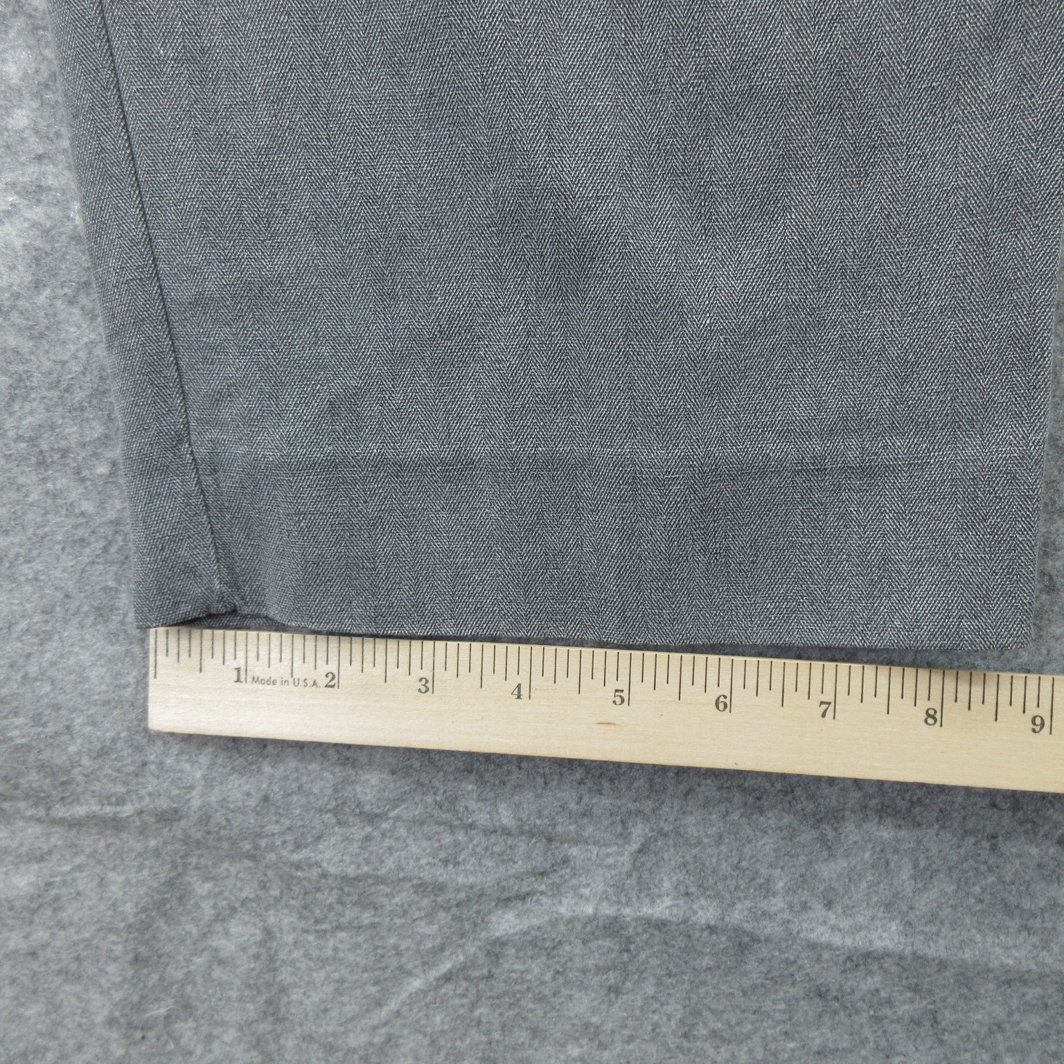 Tommy Bahama Pants Mens 35x31 Gray Havana Herringbone Silk Cotton Dress Pleated