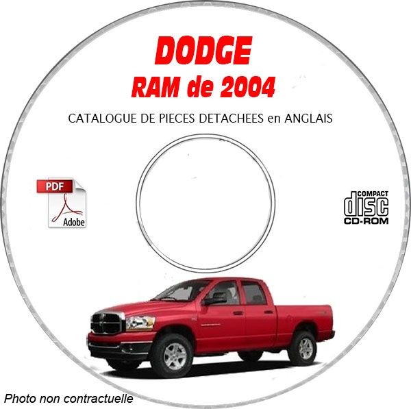 Catalogue officiel pièces RAM 04 Dodge édition de collection sur CD-ROM