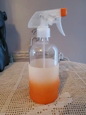 Grove Co Reusable Glass Spray 16oz Bottle with Fresh Orange Sleeve