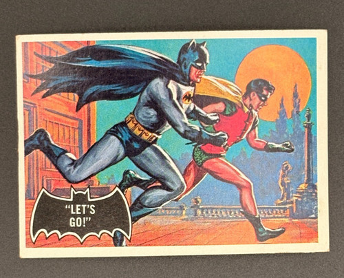 1966 Topps Batman Black Bat #28 Let's Go — Raw