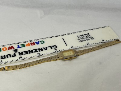 Vintage Citizen CQ Rectangle Ladies Gold Tone Small Size Watch