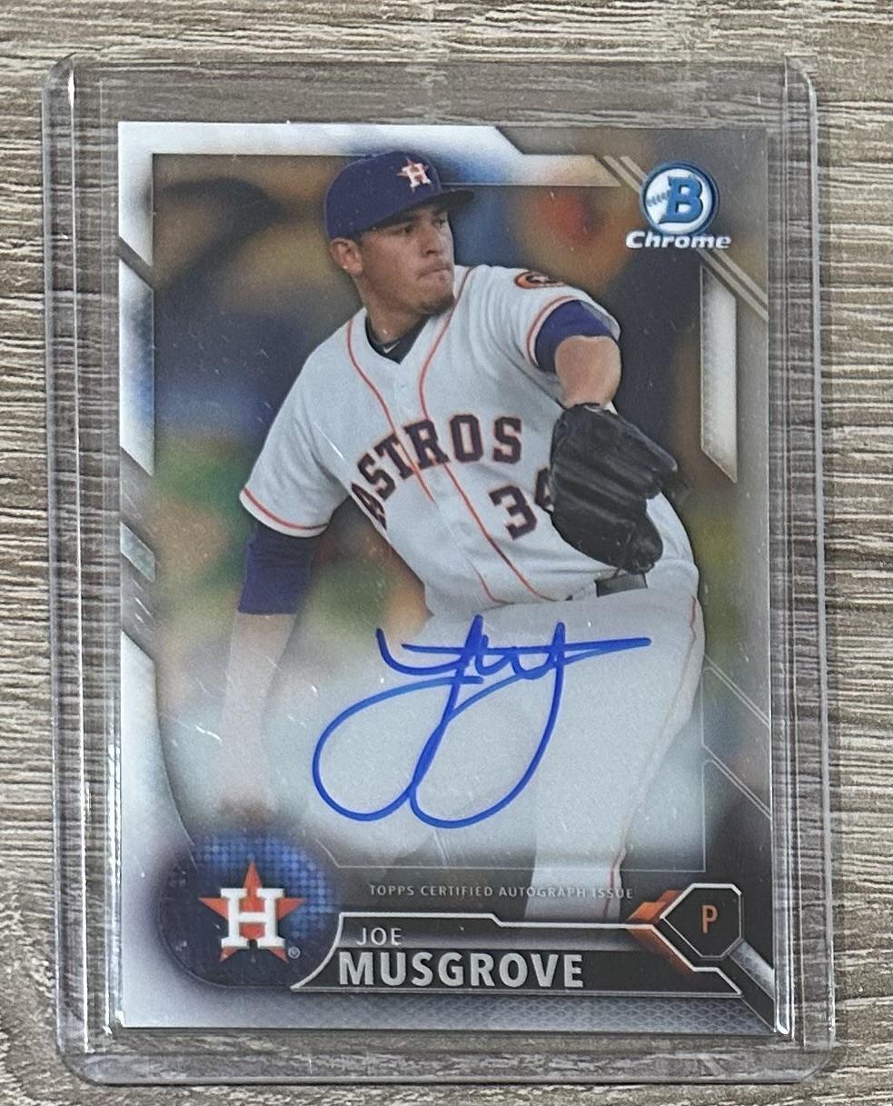 2016 Bowman Chrome #CPA-JMU Joe Musgrove Prospects AUTO