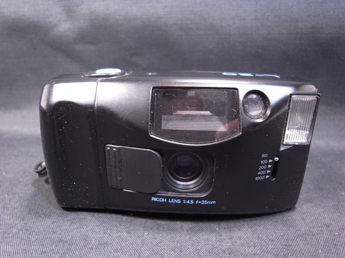 RICOH L-20 FIXED FOCUS POINT SHOOT 35mm FILM CAMERA TESTED CASE