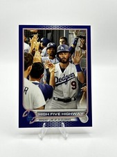 2022  Topps #505 High Five Highway  Blue Border Dodgers