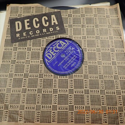 E+ 78 PEETIE WHEATSTRAW DECCA 7778 Pocket Knife Blues / Machine Gun Blues