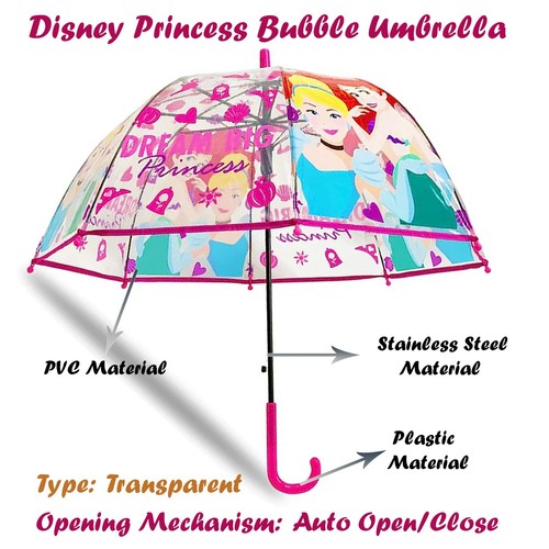 Licensed Brolly, Bubble Dome Umbrella, Windproof Bell Umbrella Kids for 3-7 Yrs - Picture 93 of 97