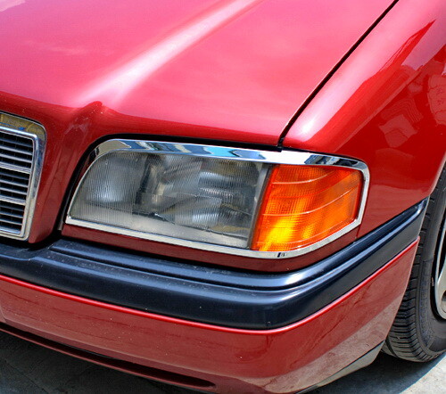 Chrome Headlights Trim Bezel Cover Surround Rim For Mercedes Benz C-Class W202 - Picture 2 of 3