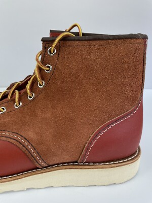 Red Wing Boots 8819 Men's 9.5 D With Box Mixed Leather Oro Russet