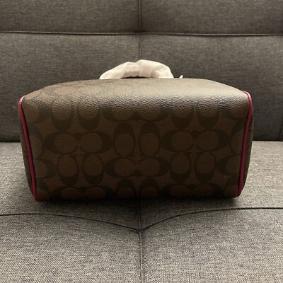 美品✨ COACH 4253 Signature 2way Boston Bag Coach Signature Mini Boston style two way bag with Gold