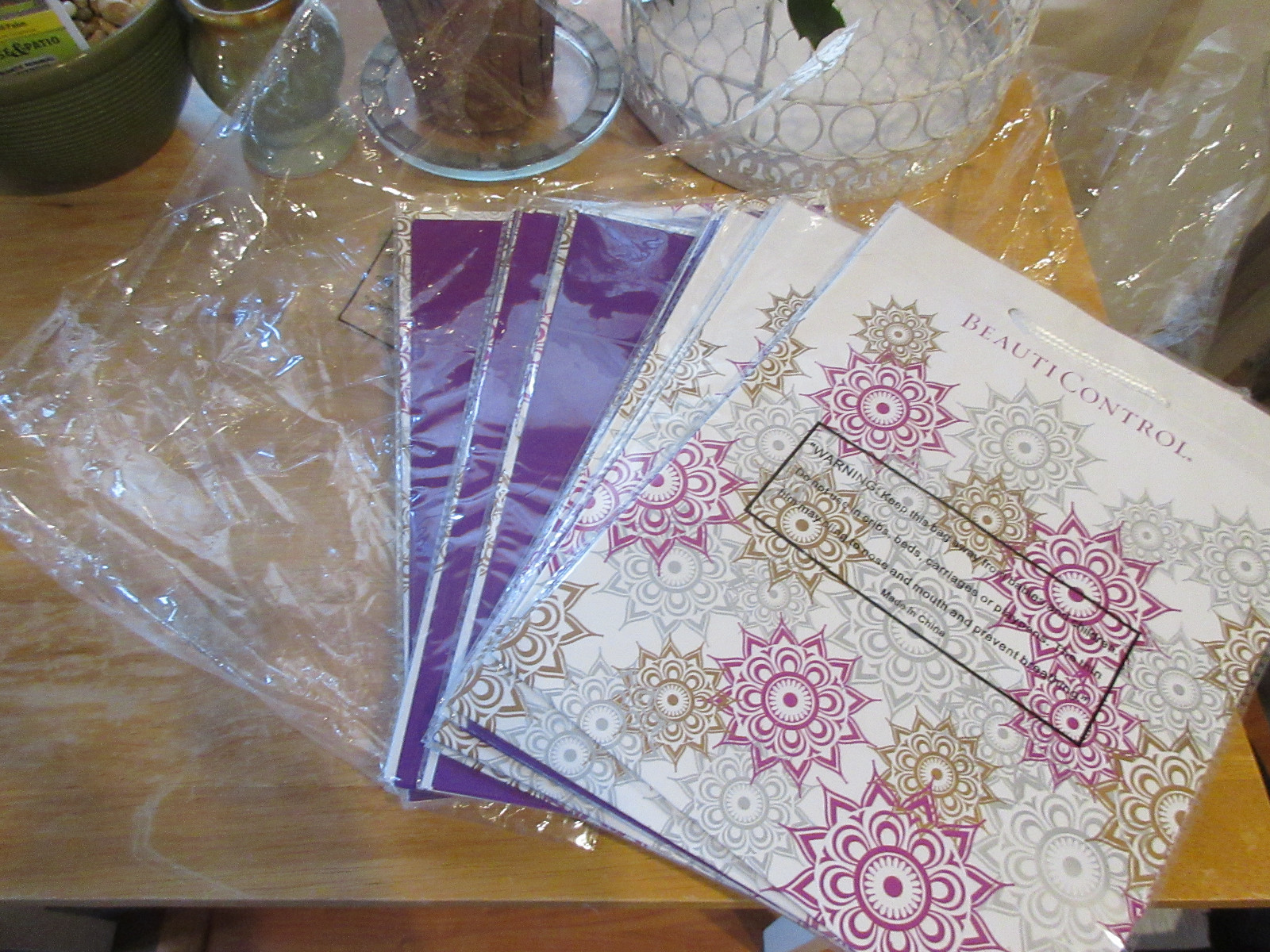 BeautiControl Purple Flower Design Gift Bags! | eBay