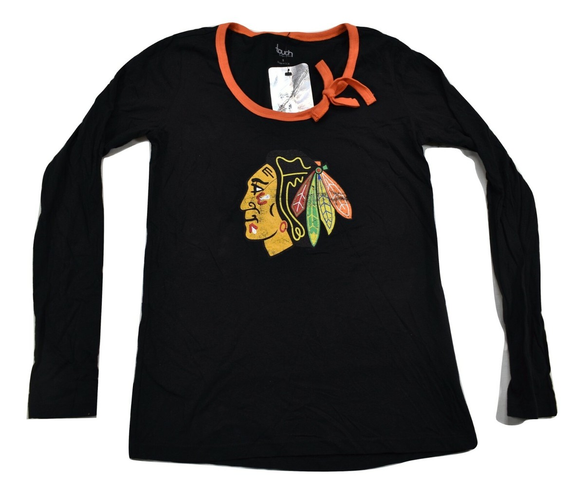 Touch By Alyssa Milano Womens NHL Chicago Blackhawks Hockey Shirt New S