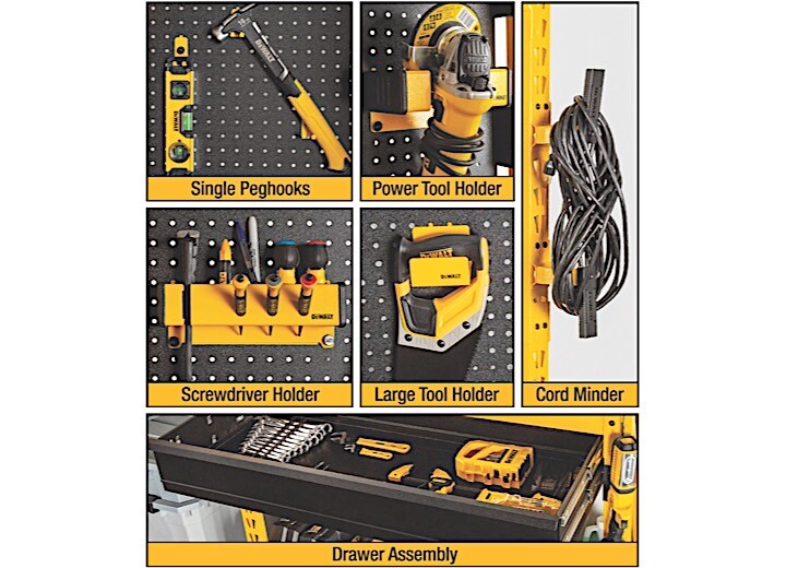 DeWalt 41609 DXST6000WB Industrial Storage Rack Work Bench Kit eBay