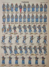 Antica Stampa Francese  PELLERIN - " Turcos " - Imagerie d'Épinal - n° 229 rara