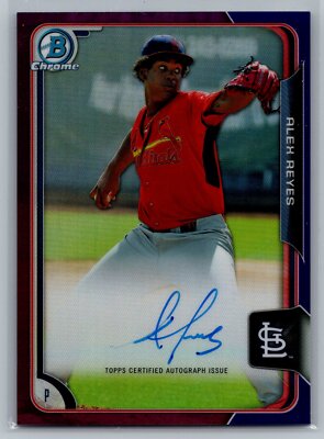 2015 Bowman #BCAP-AR Alex Reyes Chrome Prospect Autographs /250 | eBay