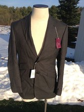 NEW Charles Tyrwhitt Half Stripe Grey Yorkshire Slim Blazer Jacket Fit 38R