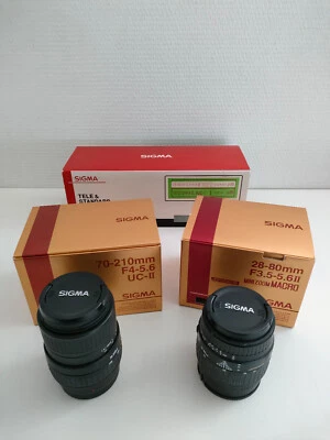 Sigma Set 2 objectifs pour Minolta AF 28-80 mm 3.5-5.6 et 70-210 mm 4-5.6 - Photo 1/4