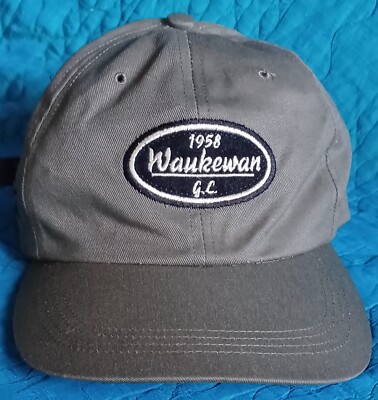 AHEAD 1958 Waukewan Golf Club Khaki Baseball Hat Lakes Region New Hampshire