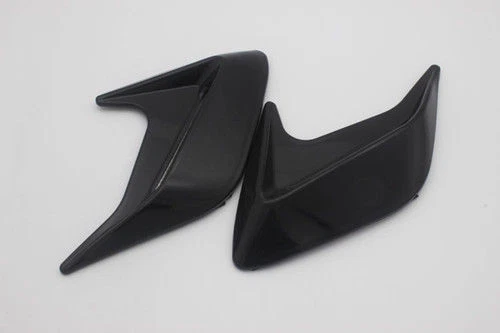 2X DIY Car Auto Decorative Side Vent Air Flow Fender Intake Stickers Black - Imagem 2 de 4