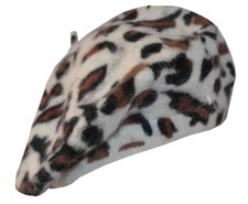 NWT Bronte Amsterdam GR Motif Leopard‎ Print Angora Blend Beret Women\'s One Size Angora Beret Hats Multicolor for Women for sale | eBay main image 2