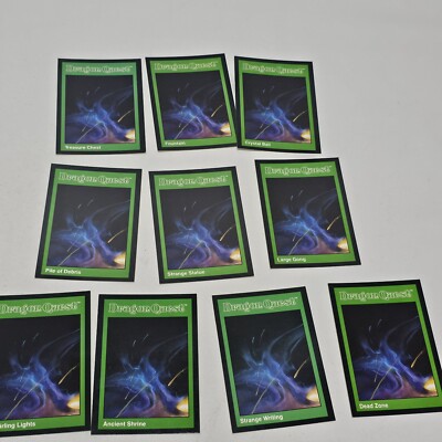 Dungeons & Dragons 1992 Dragon Quest Game All 10 Special Items CARDS Set
