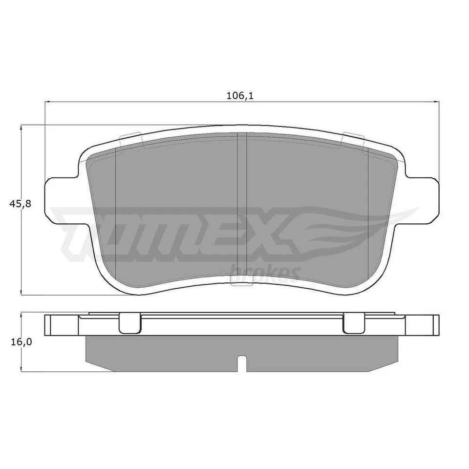 Pastillas de freno (eje trasero) para Renault Megane III (2008-2017) 1 - Imagen 3 de 4