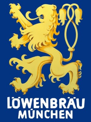 Lowenbrau Beer of Munchen, Munich New Metal Sign: 12 x 16'' Large Size