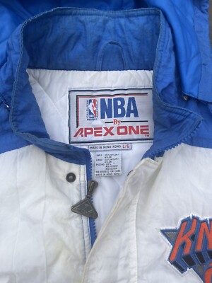 Vintage New York Knicks Apex One Parka Jacket With Hood Full