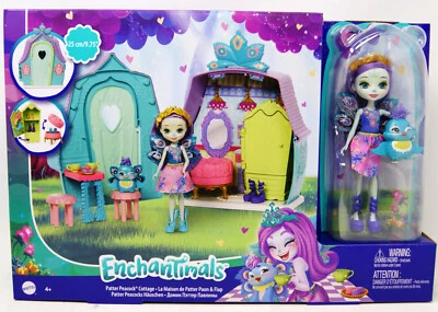 Mattel - Enchantimals - Patter Peacock Cottage - mit Patter Peacock & Flap