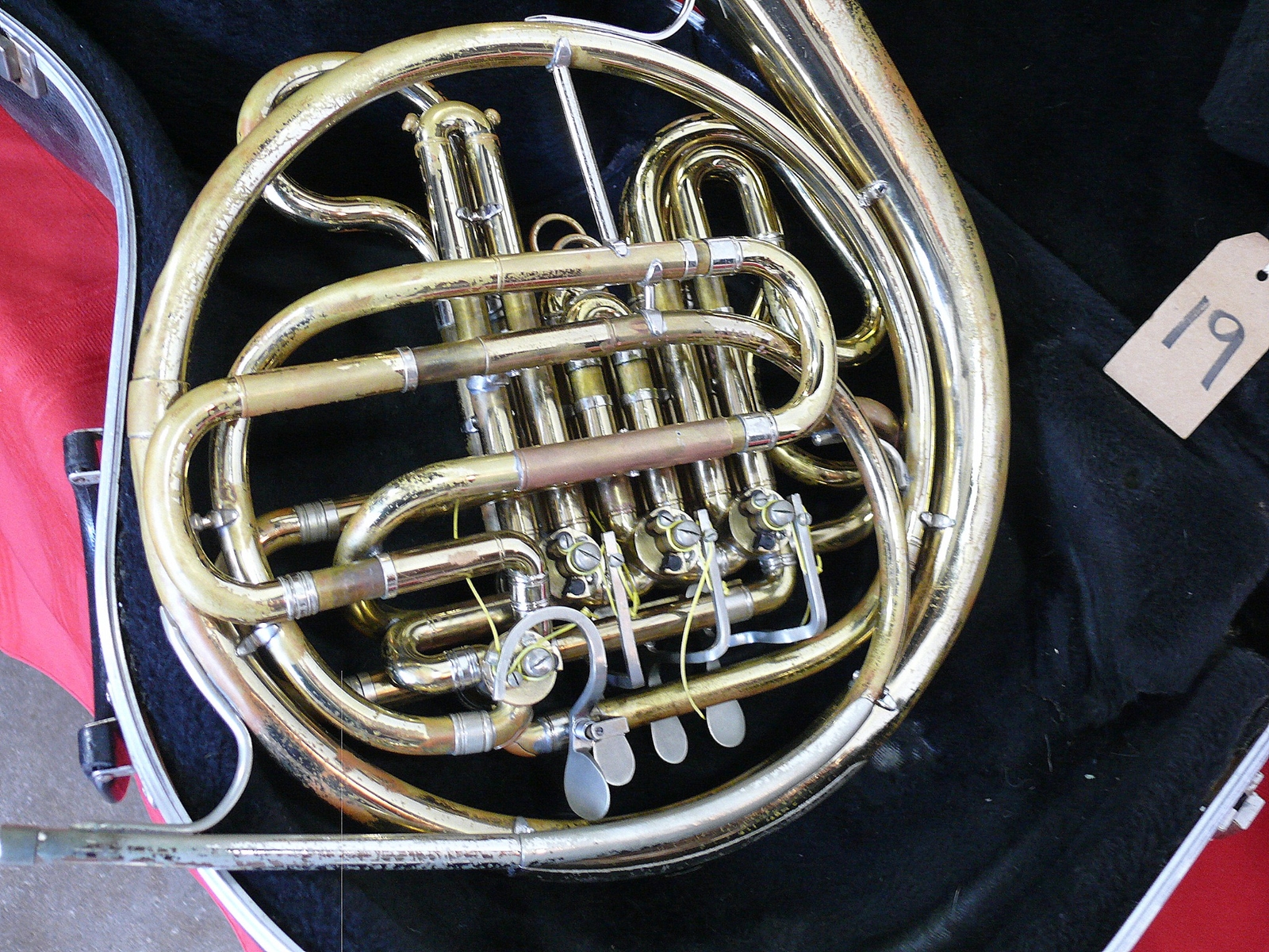 King Double French Horn. Requires service and missing mouthpiece. eBay