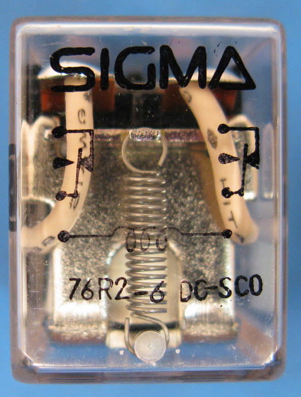 SIGMA RELAY 76R2-6DC-SCO 28V 10AMP | eBay