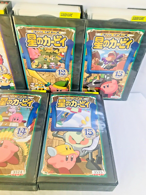 Hoshi no Kirby Japanese Animation Series Vol. 11 - 15 VHS Video