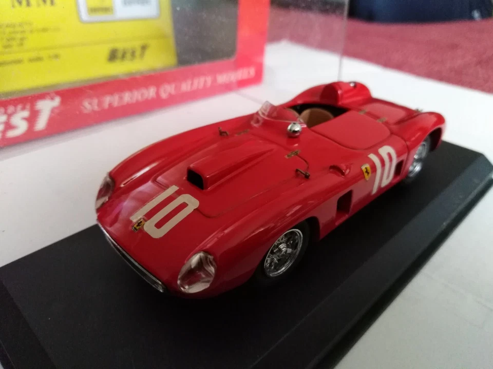 BEST MODEL 1:43 FERRARI 290 MM GREGORY/CASTELLOTTI 1st BUENOS AIRES 1957 CON BOX - Immagine 2 di 4