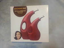 Rachael Ray Serveware EVOO & Vinegar Stoneware Bottle Set Red 53253