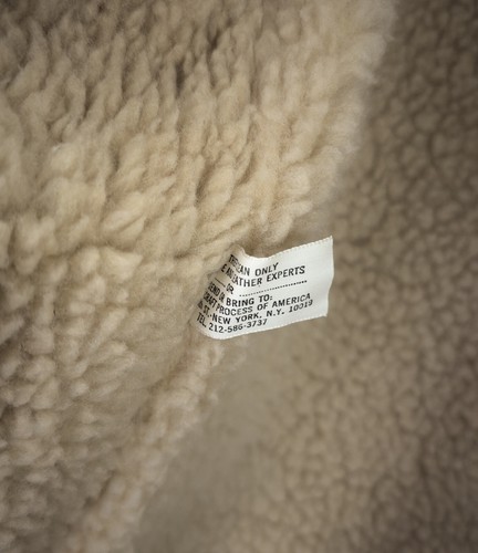 Neu mit Etikett Schott Bros Rancher-Mantel Herren Gr. US 40 Large braun Lammfellimitat 310 - Bild 8 von 10