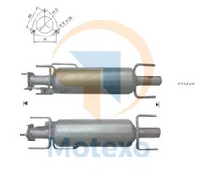 Diesel-Partikelfilter Alfa Romeo Brera 2.4TD Jtdm 200 Bhp 939A3000 Einzeln Rohr